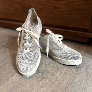 BeautiFeel Zhuri Sneaker - Ivory/black Mesh Print Suede - W9 (40EU)